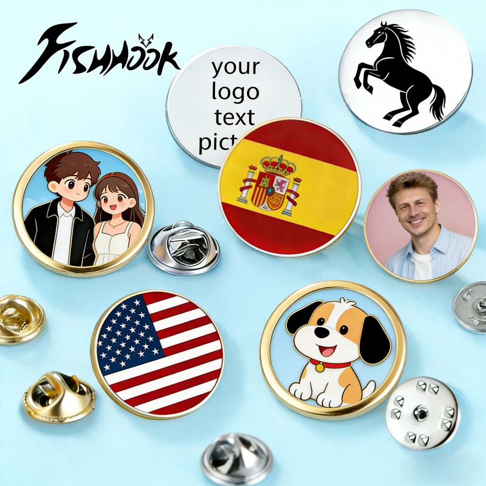 Home Office Logo - Broche Personalizado con Foto Impresa, Pin