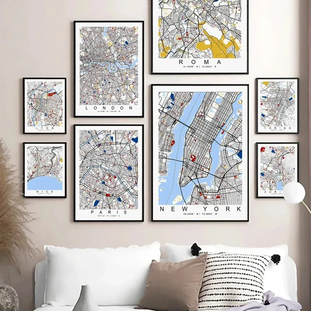 Home Office London - 1 Pieza de Mapa del Mundo