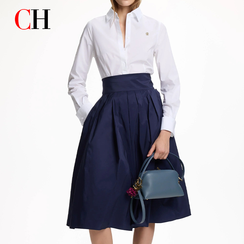 Home Office Logo - Camisa Elegante Blanca con Solapa para