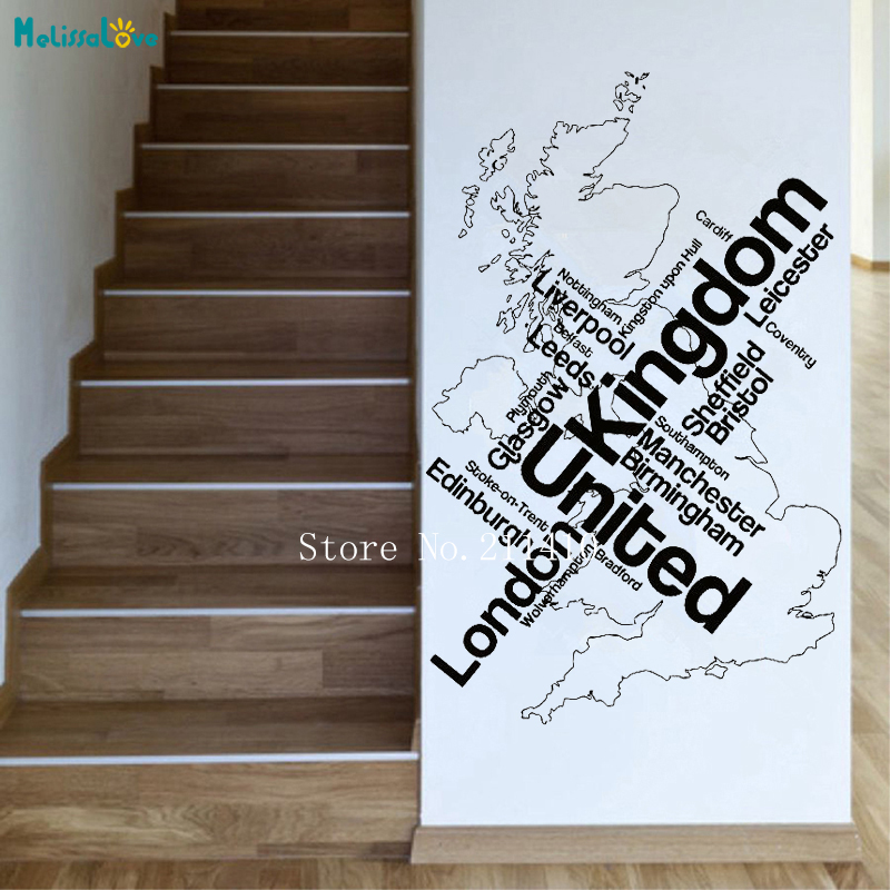 Home Office London - Pegatina de pared para decoración del