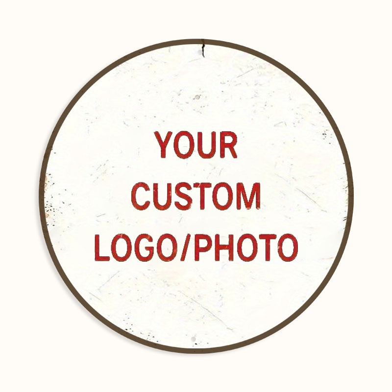 Home Office Logo - Letrero de aluminio con foto/texto personalizado,