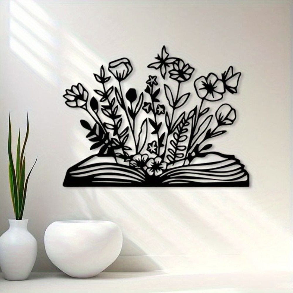 Home Office And Library - Arte Metálico de Pared HL con