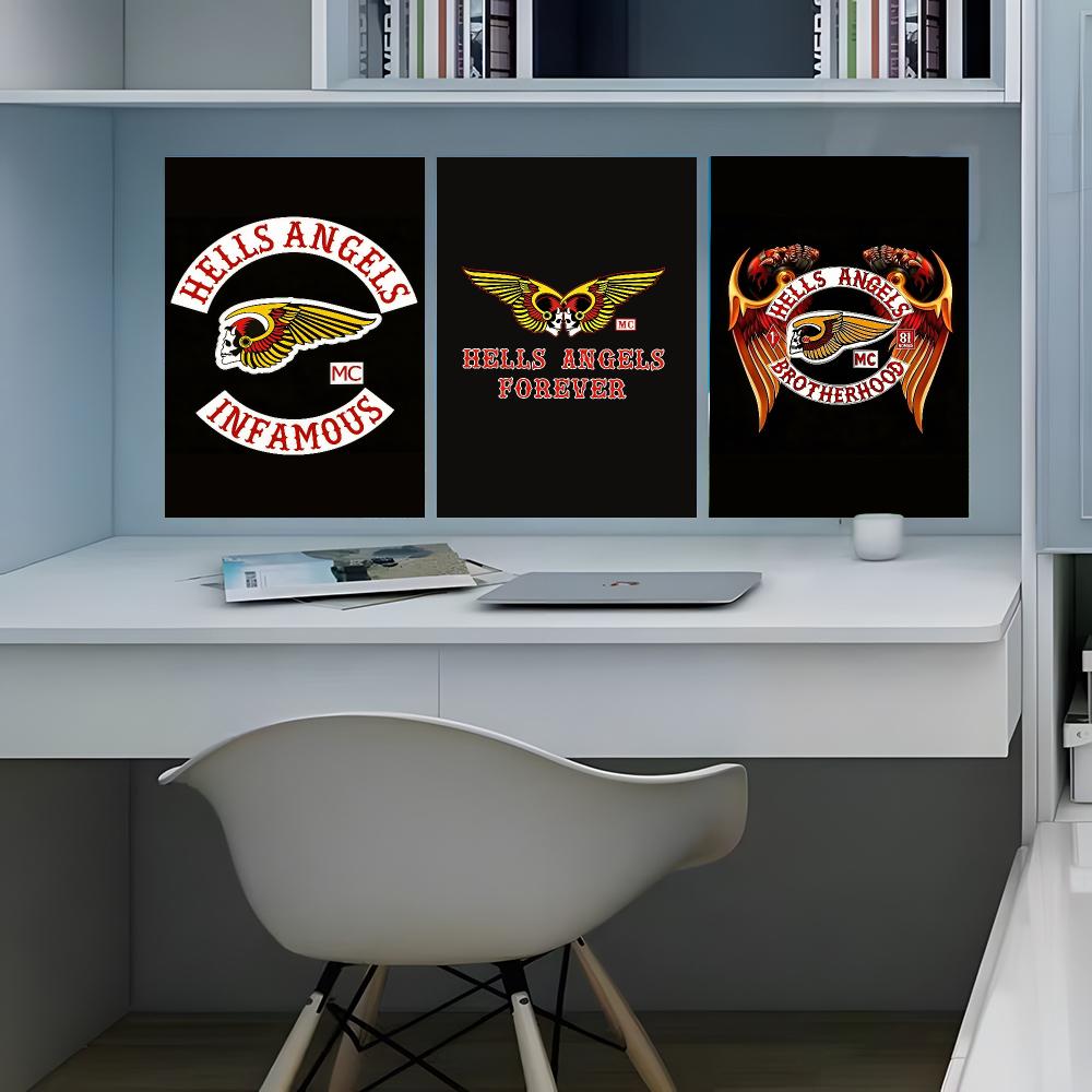 Home Office Logo - Póster con logotipo de H-Hells A-Angels,