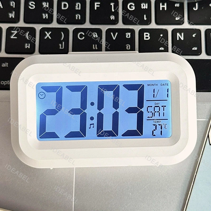 Led Desk Clock - Reloj Despertador Digital LED con Retroiluminación,