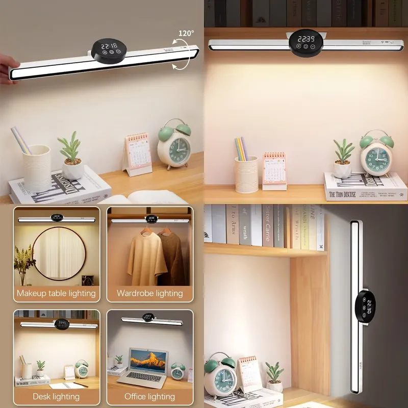 Led Desk Clock - Lámpara de Lectura Colgante Magnética con