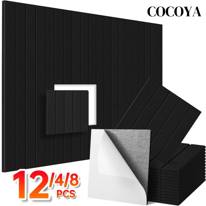 Home Office Background - Pegatinas de pared autoadhesivas cuadradas, Panel