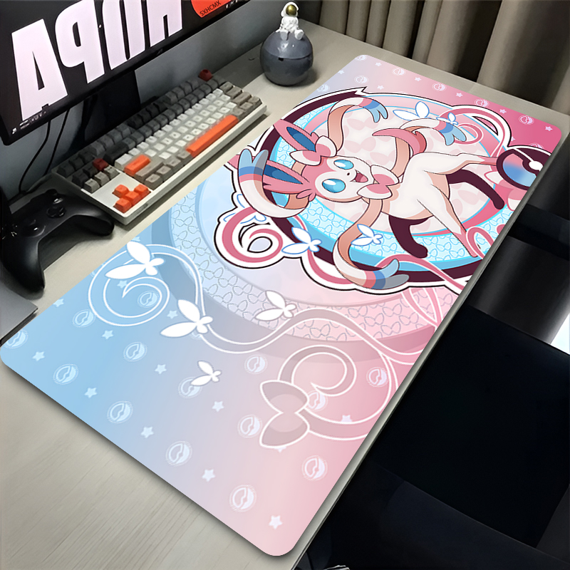 Home Office Keyboard And Mouse - Alfombrilla de ratón grande rosa, bonita,