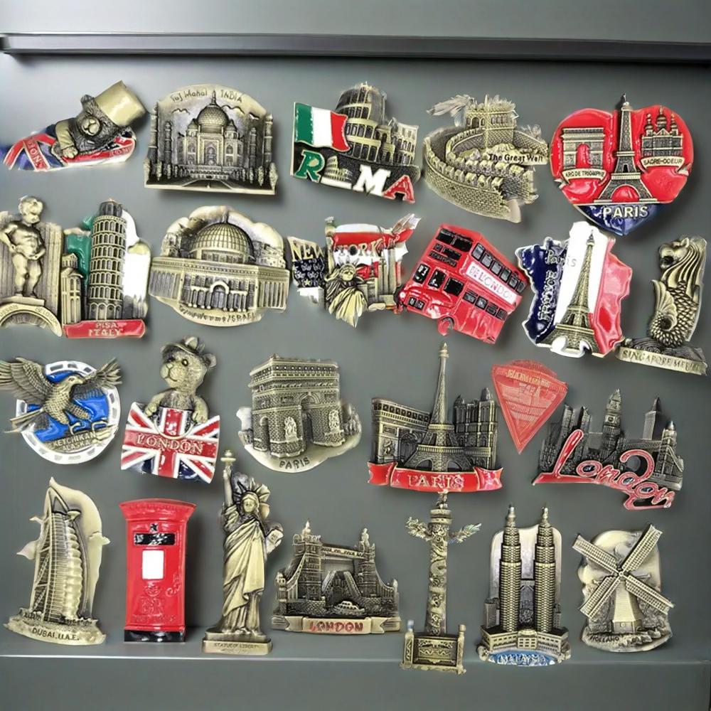 Home Office London - Imán de Metal para nevera, refrigerador,