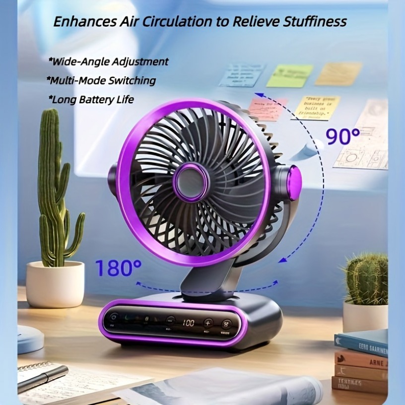 Home Office Hours - Ventilador de Circulación Inteligente para Escritorio,