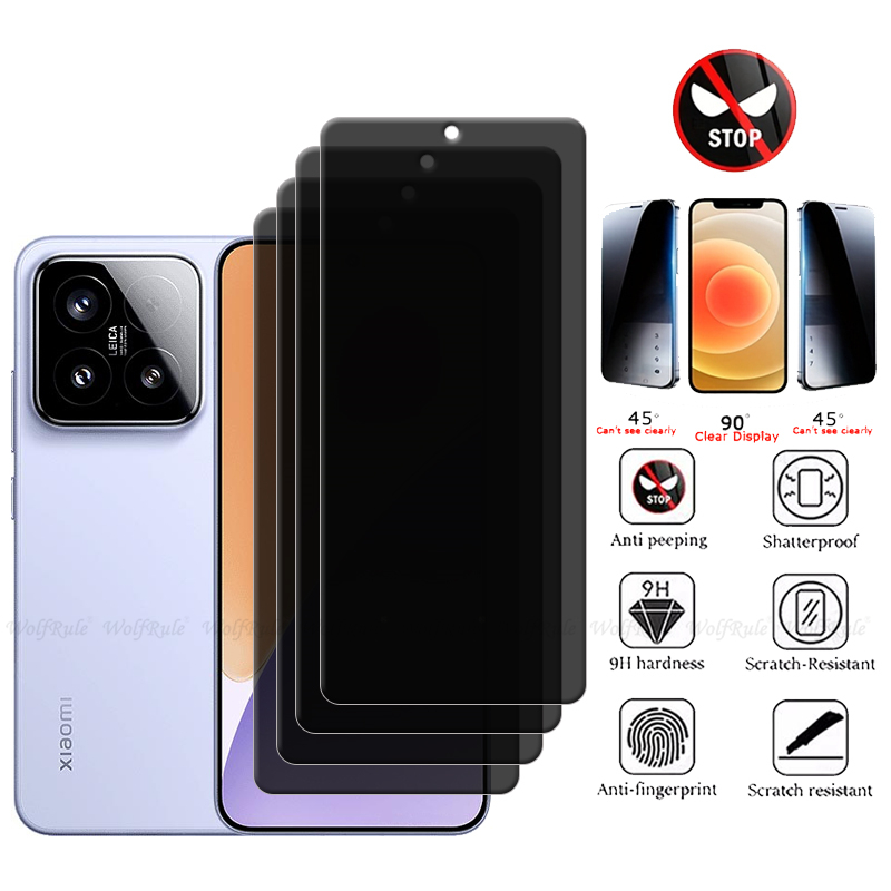 Monitor Privacy Screen - 4/3/2/1 Uds para Xiaomi 15 vidrio