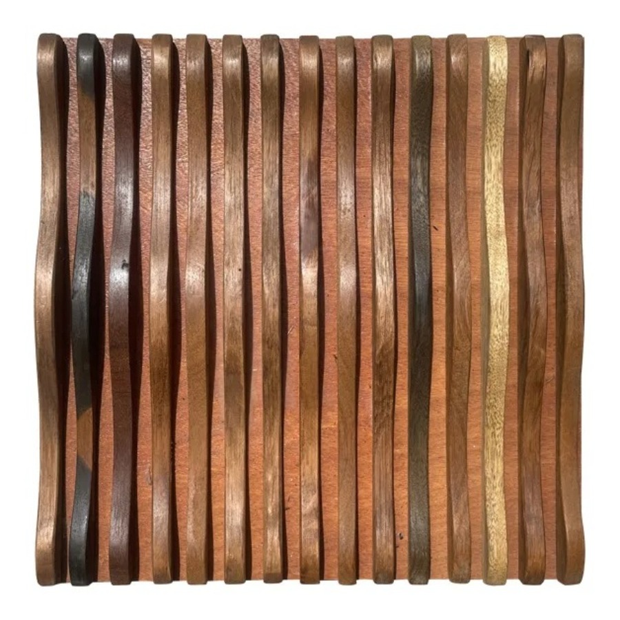 Home Office Background - Paneles de Madera Decorativos con Curva