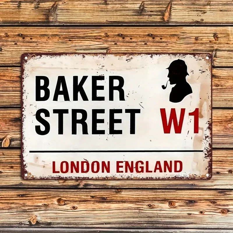 Letrero Metálico de Baker Stre - Home Office London reseña y precio