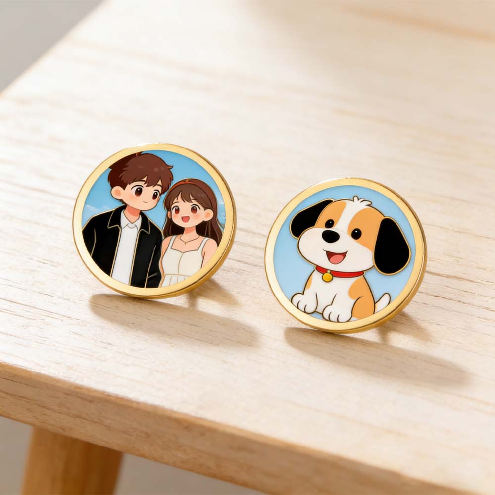 Broche Personalizado con Foto  - Home Office Logo reseña y precio