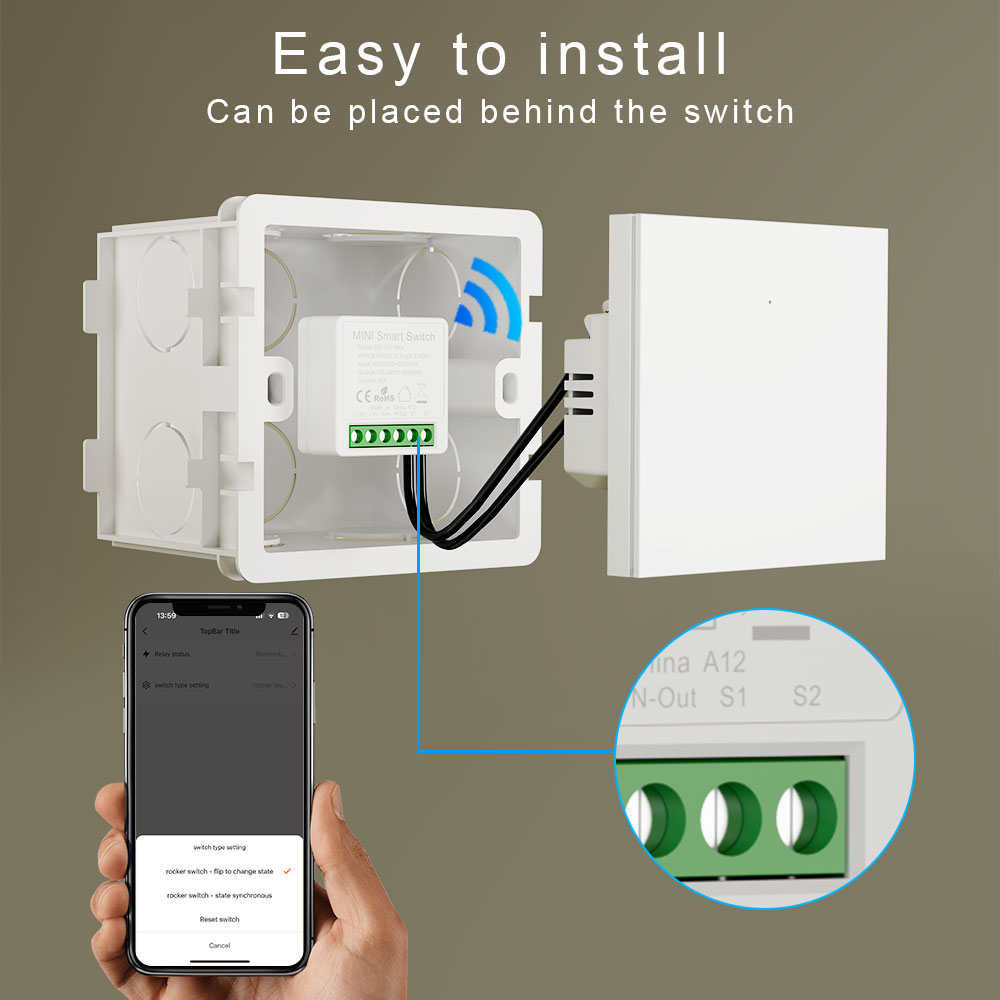 Interruptor WiFi Tuya Smart Li - Home Office Google reseña y precio