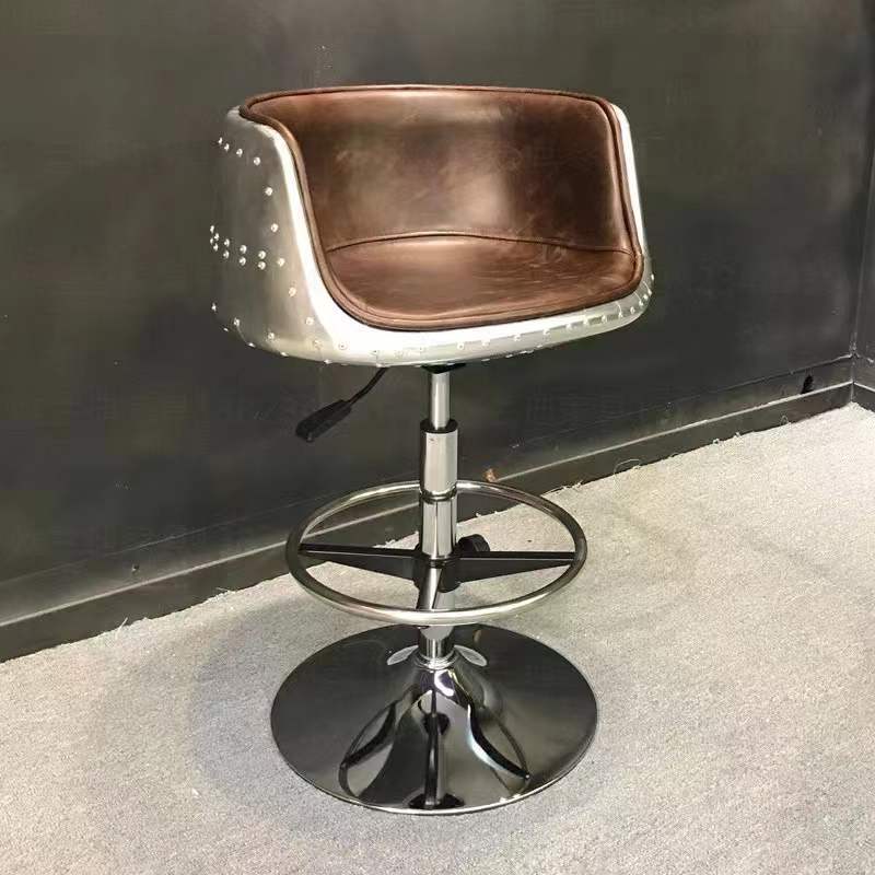 Silla de bar de cuero estilo i - Home Office Industrial Design reseña y precio