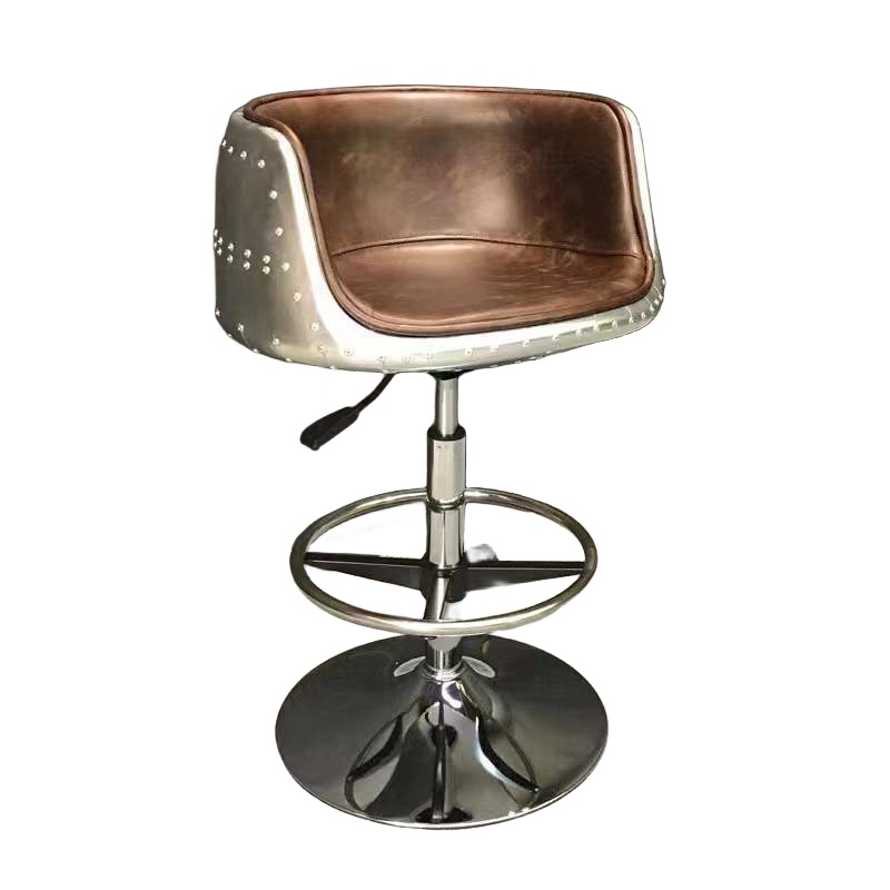 Silla de bar de cuero estilo i - Home Office Industrial Design reseña y precio