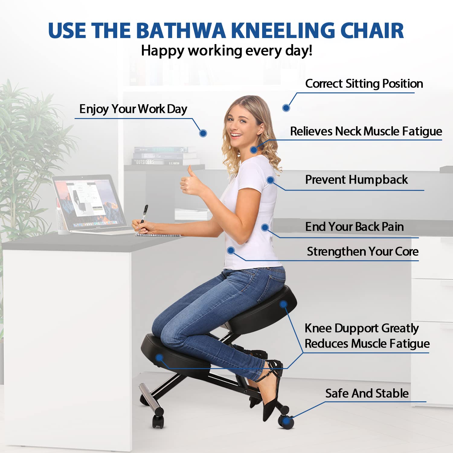 Silla Ergonómica para Arrodill - Home Office Ergonomics reseña y precio