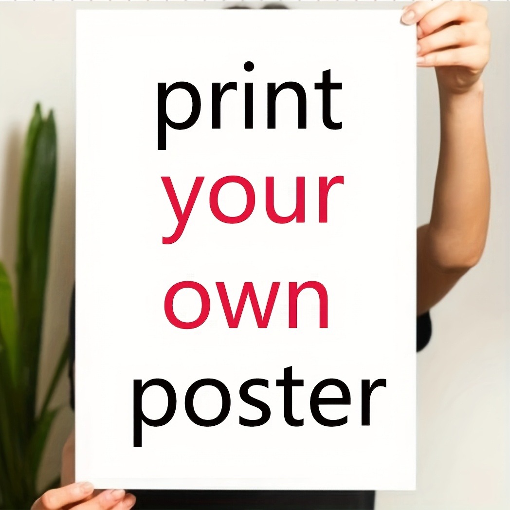 1 póster de pared de tela pers - Home Office Logo reseña y precio