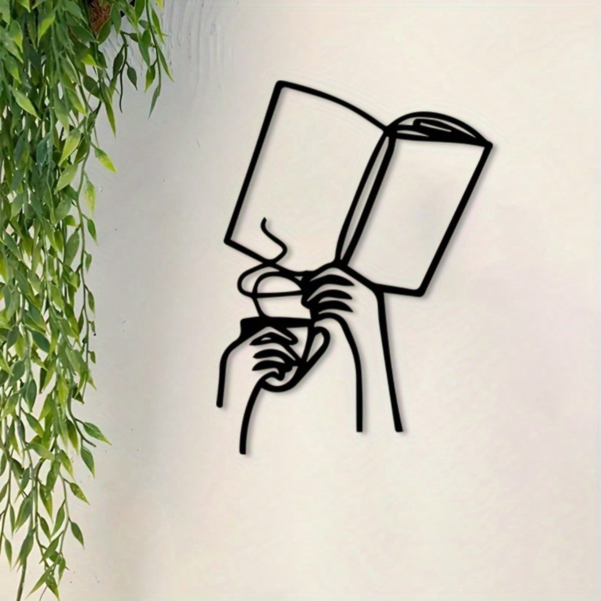 Arte de Pared de Hierro con Di - Home Office And Library reseña y precio