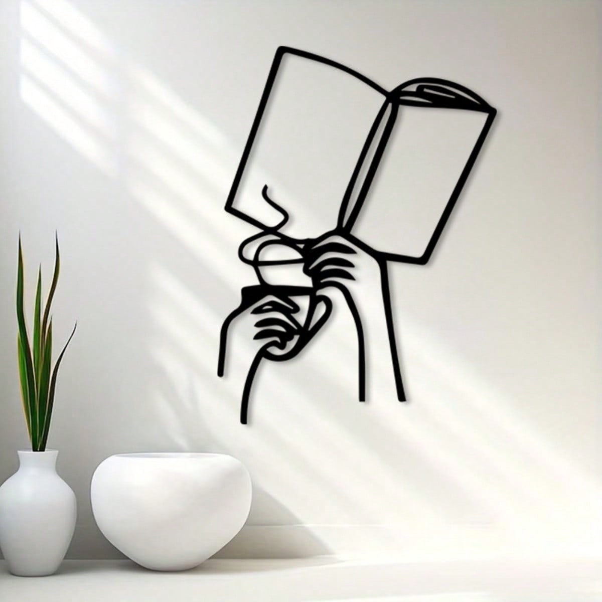 Arte de Pared de Hierro con Di - Home Office And Library reseña y precio