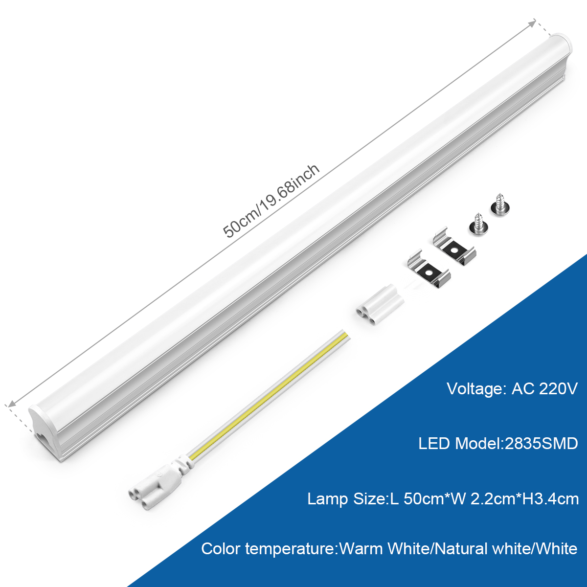 Tubo de luz LED T5 de 15W, 50c - Home Office Hours reseña y precio