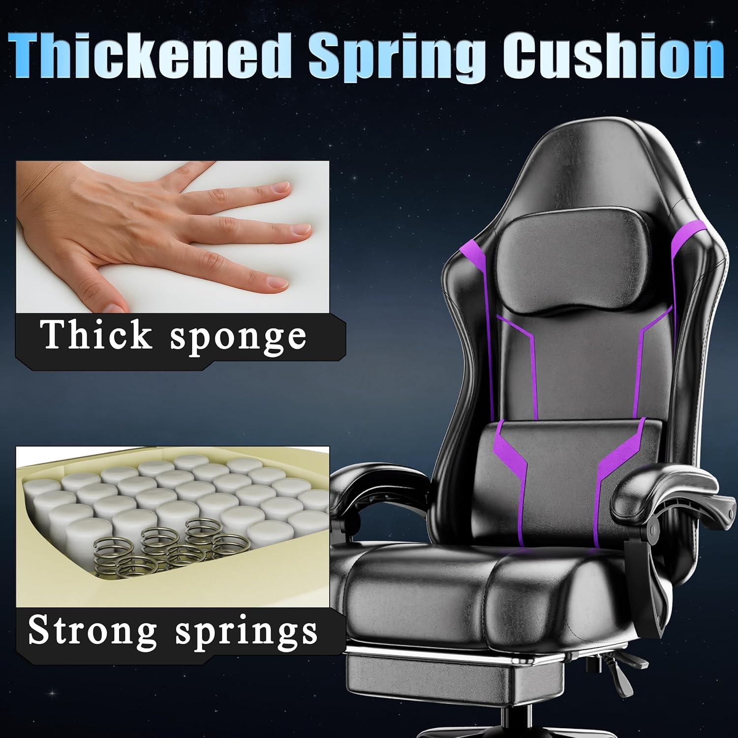 Silla de Juego Ergonómica con  - Home Office Ergonomics reseña y precio