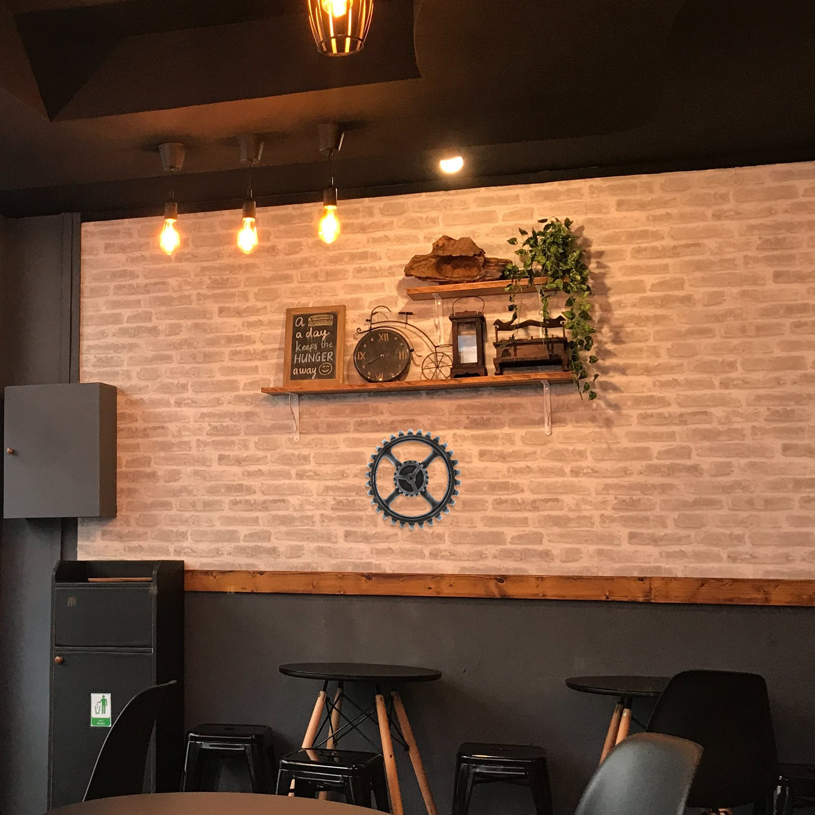Decoración de Pared con Engran - Home Office Industrial Design reseña y precio