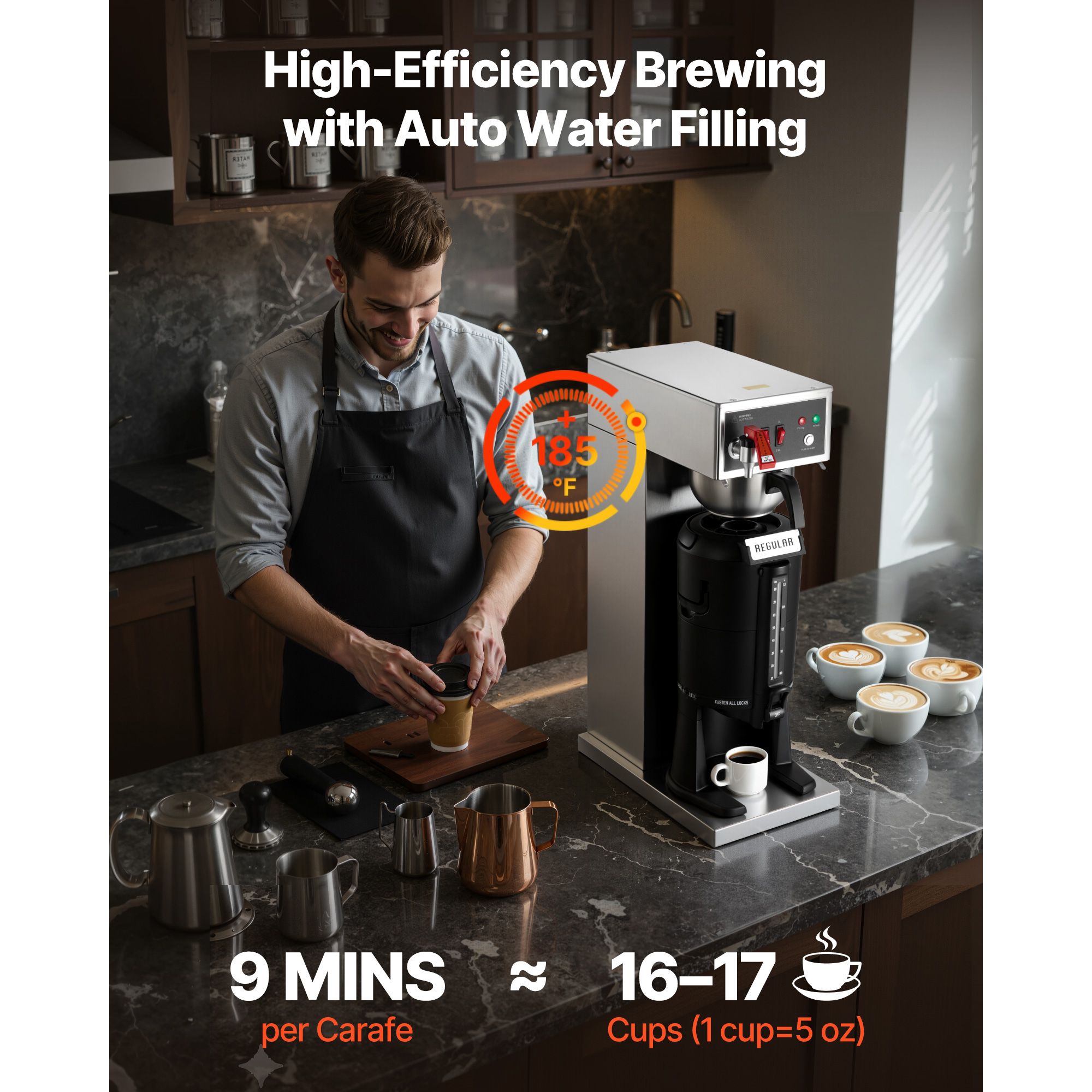 Cafetera comercial de goteo, m - Home Office Hours reseña y precio