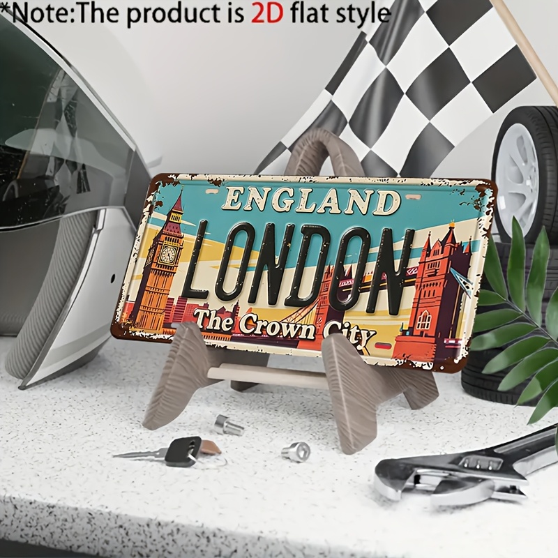 Letrero de metal vintage de Lo - Home Office London reseña y precio
