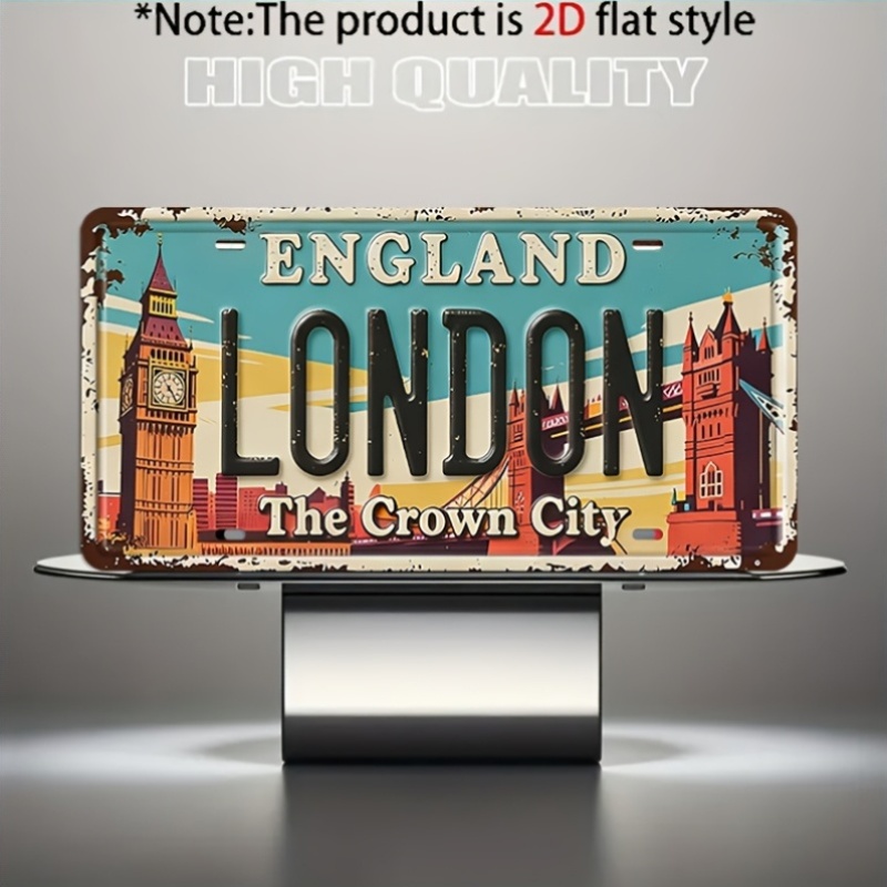 Letrero de metal vintage de Lo - Home Office London reseña y precio