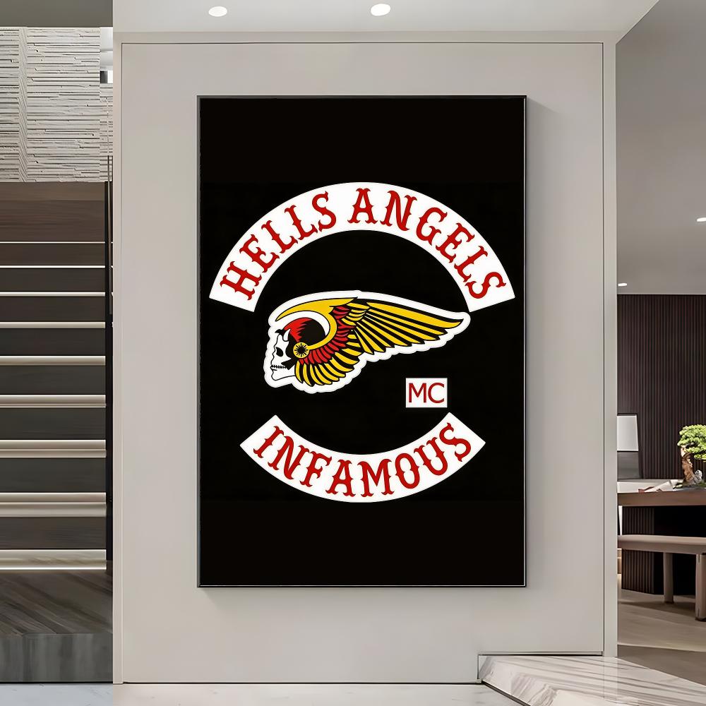 Póster con logotipo de H-Hells - Home Office Logo reseña y precio