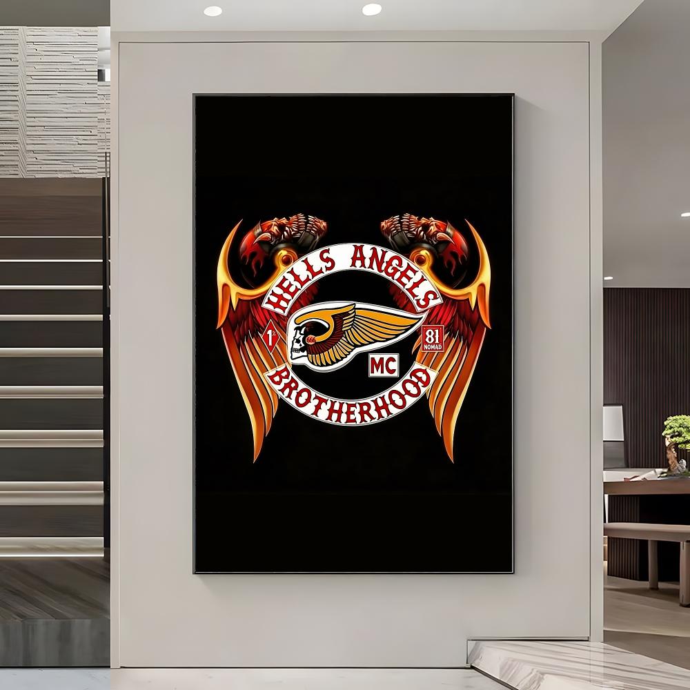 Póster con logotipo de H-Hells - Home Office Logo reseña y precio
