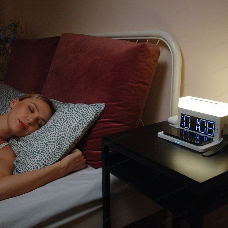 Lámpara de Escritorio con Carg - Led Desk Clock reseña y precio
