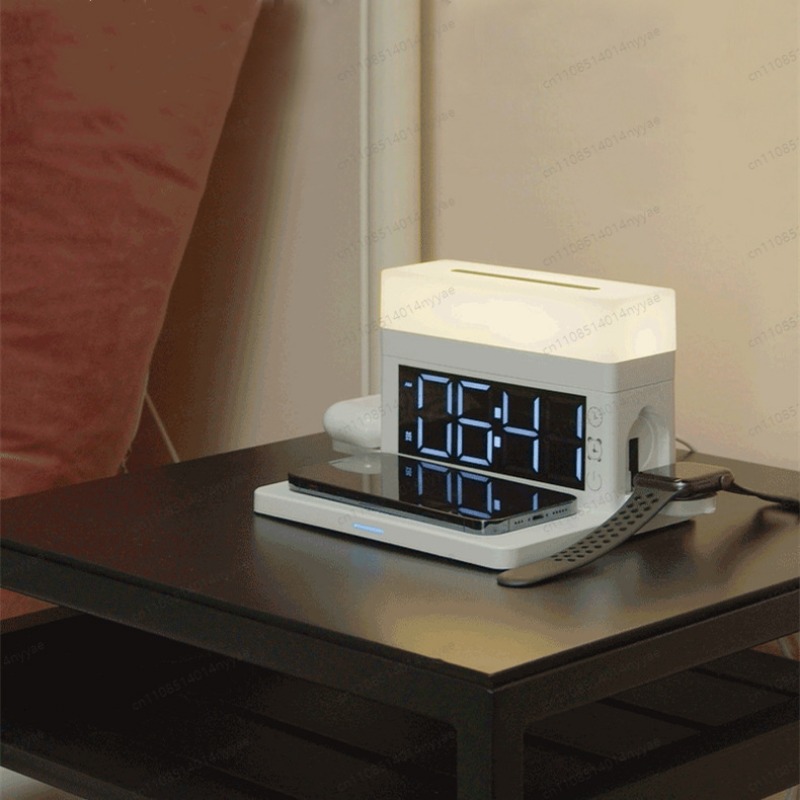 Lámpara de Escritorio con Carg - Led Desk Clock reseña y precio