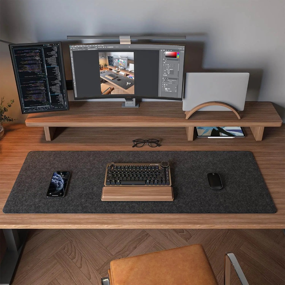 Alfombrilla de fieltro para es - Home Office Keyboard And Mouse reseña y precio