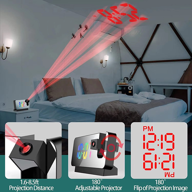 Reloj despertador de proyecció - Led Desk Clock reseña y precio