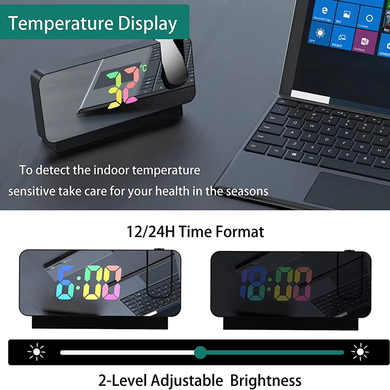 Reloj despertador de proyecció - Led Desk Clock reseña y precio