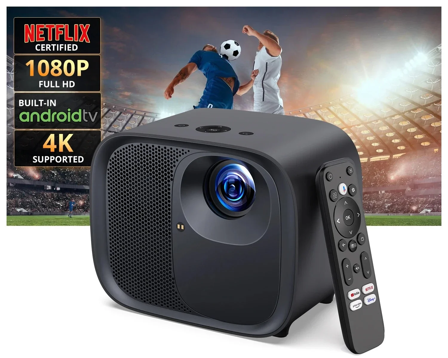 Proyector portátil Android 11  - Home Office Google reseña y precio