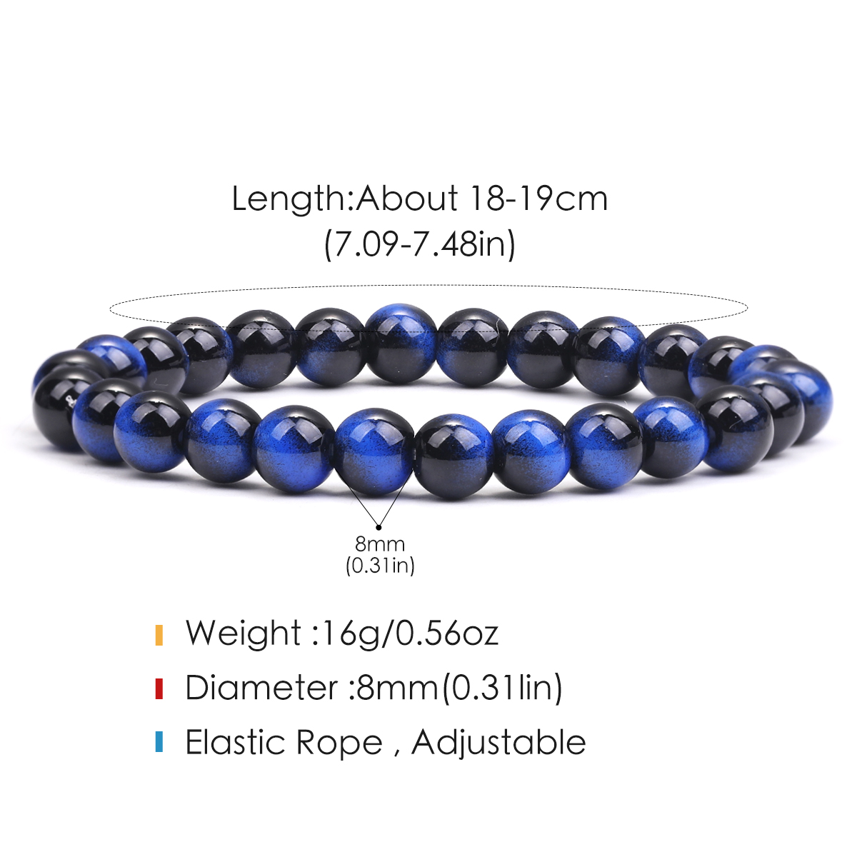 Pulsera Simbólica Natural de 8 - Home Office Logo reseña y precio