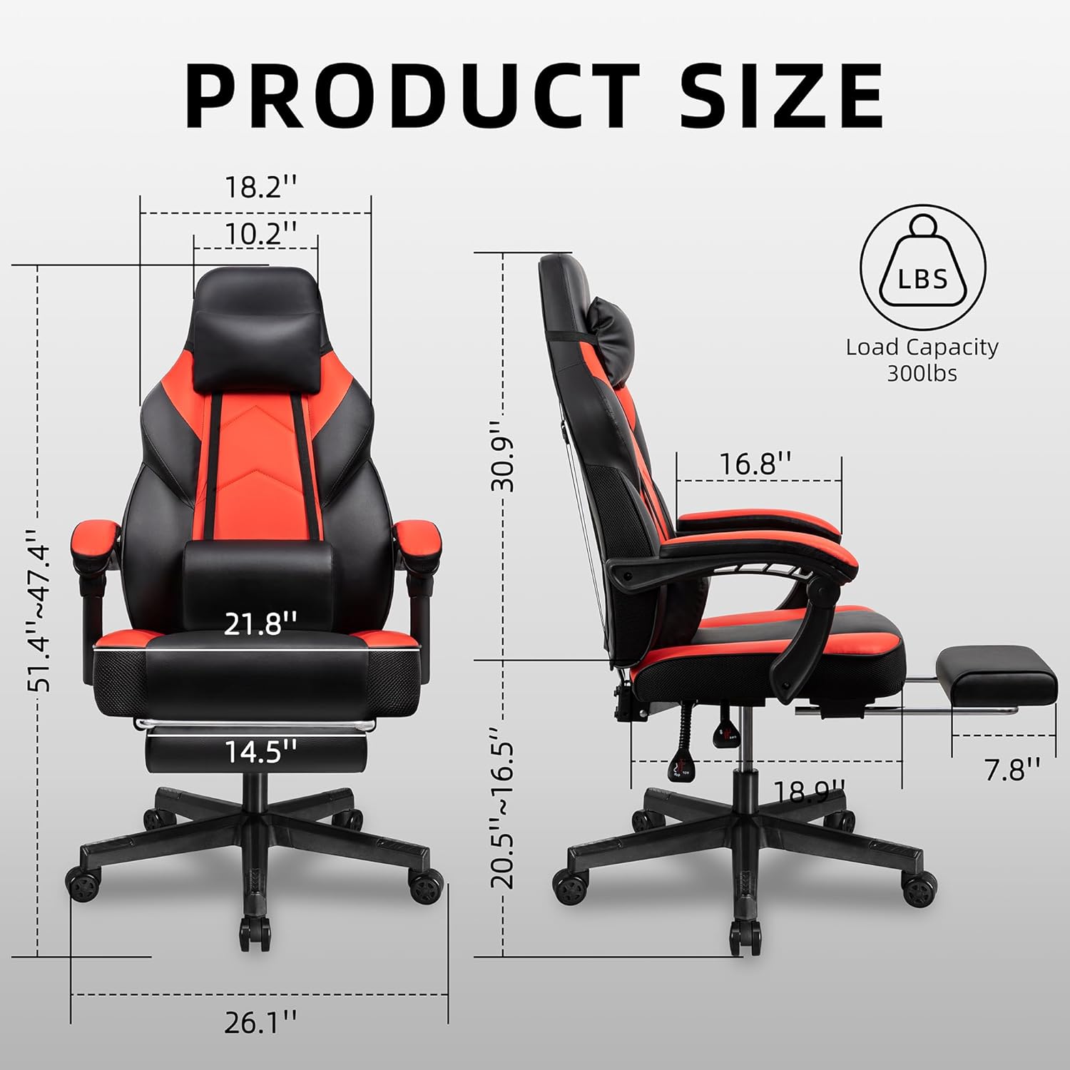 Silla Gaming con Reposapiés, S - Home Office Ergonomics reseña y precio