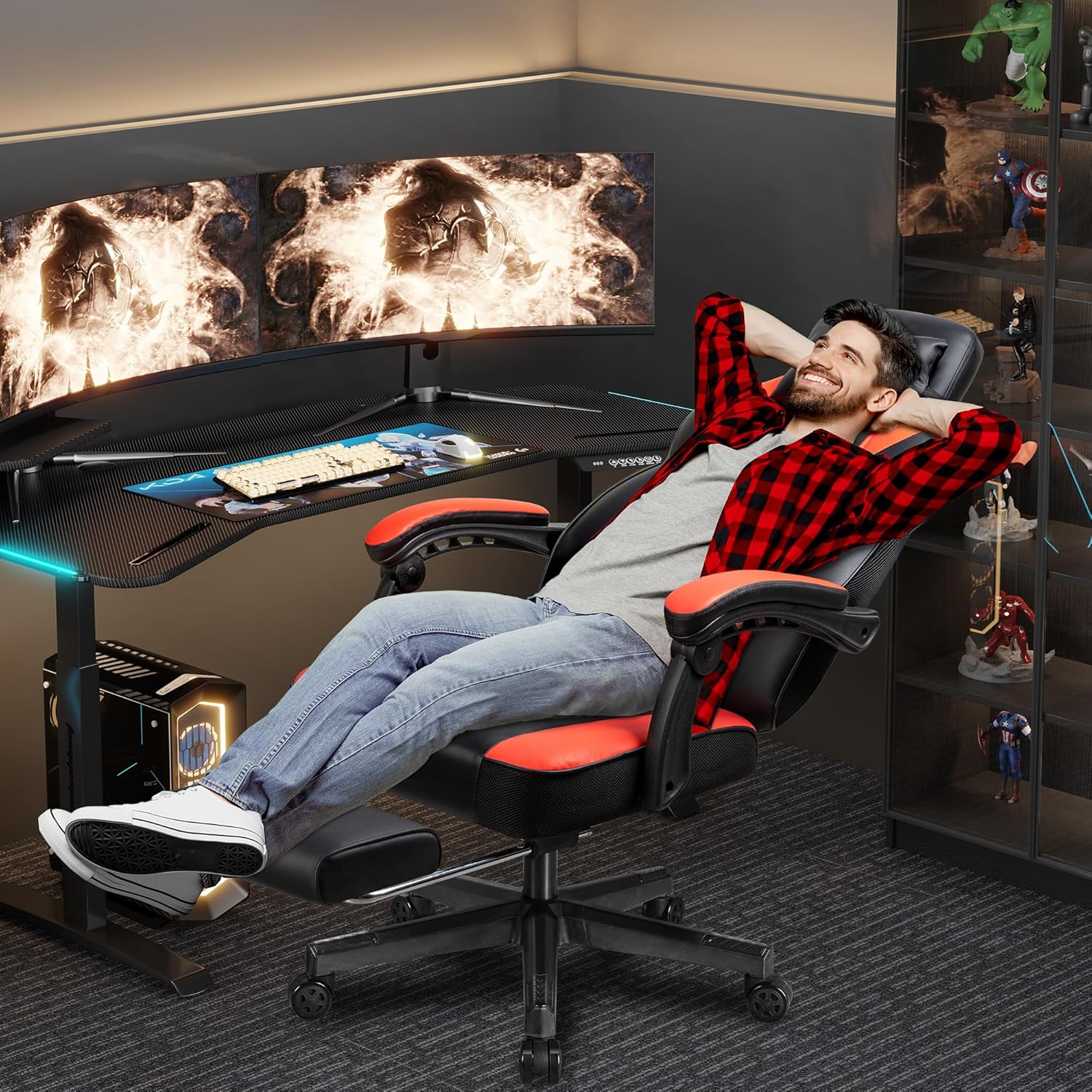 Silla Gaming con Reposapiés, S - Home Office Ergonomics reseña y precio