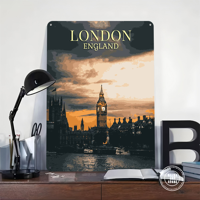 Pósteres Vintage de hojalata d - Home Office London reseña y precio