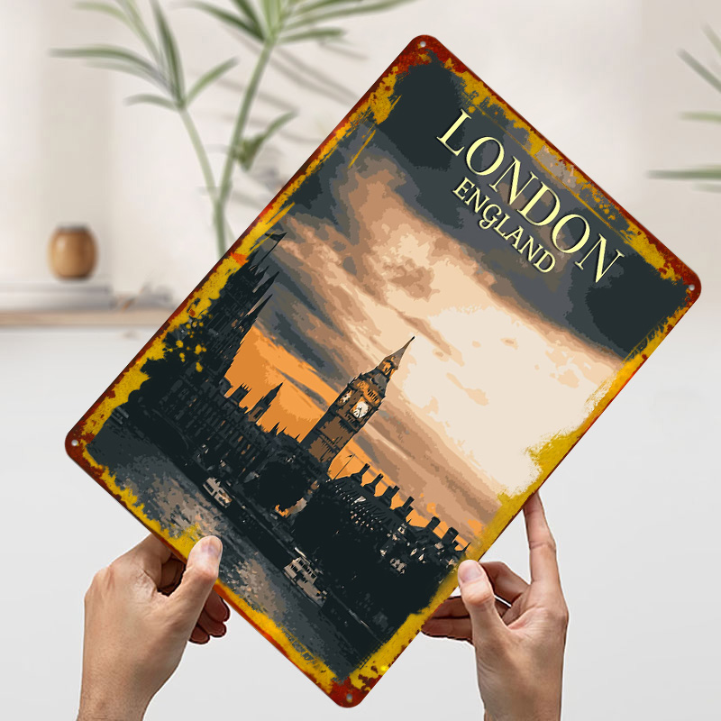 Pósteres Vintage de hojalata d - Home Office London reseña y precio