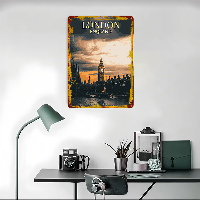 Pósteres Vintage de hojalata d - Home Office London reseña y precio
