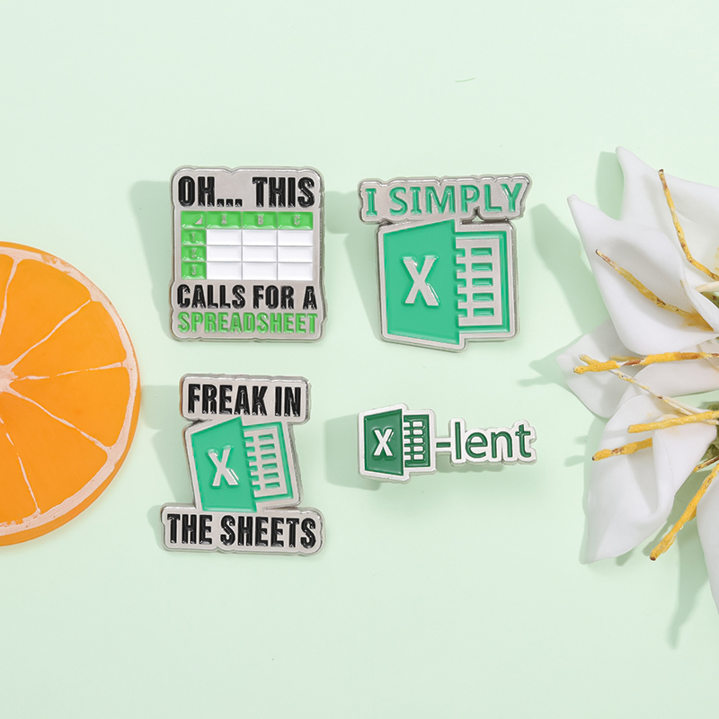 Alfileres esmaltados de hoja d - Home Office Logo reseña y precio