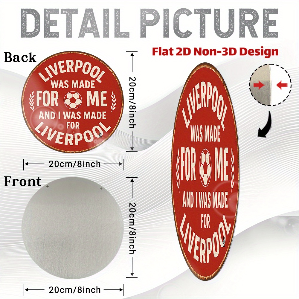 Letrero de metal - Liverpool W - Home Office Liverpool reseña y precio