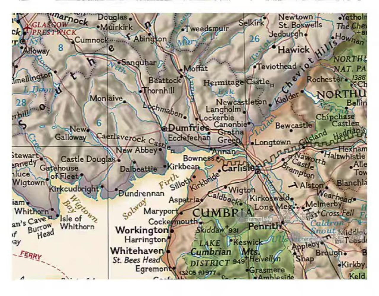 Pósteres vintage de mapas de G - Home Office And Library reseña y precio