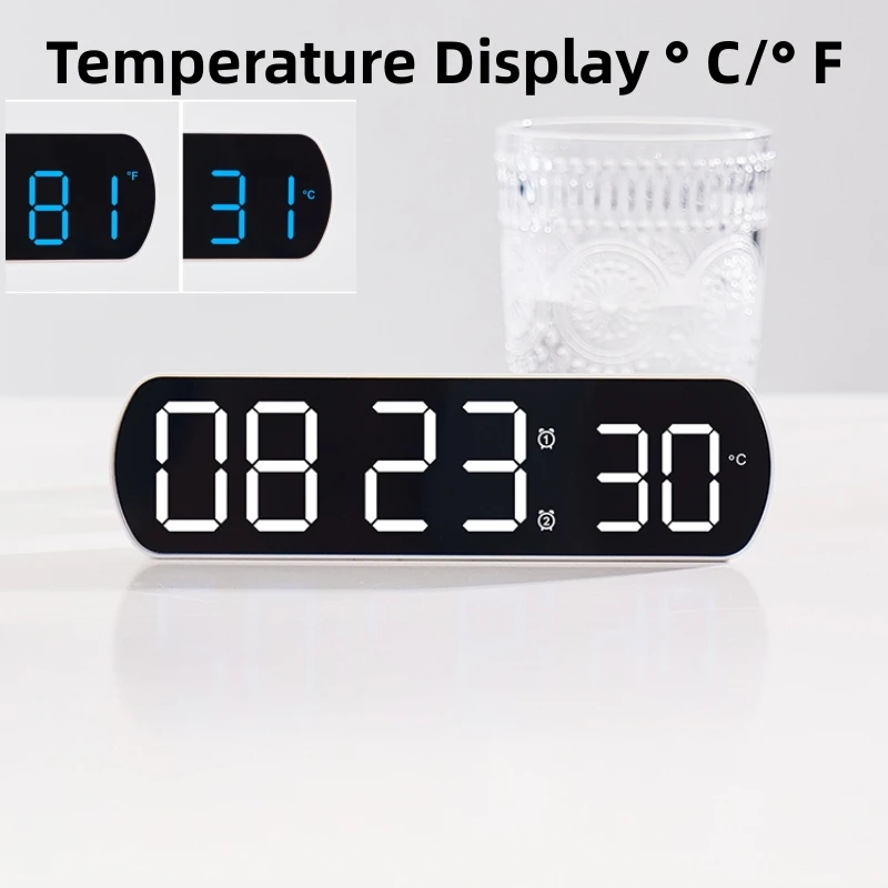 Control de voz alarma Digital  - Led Desk Clock reseña y precio