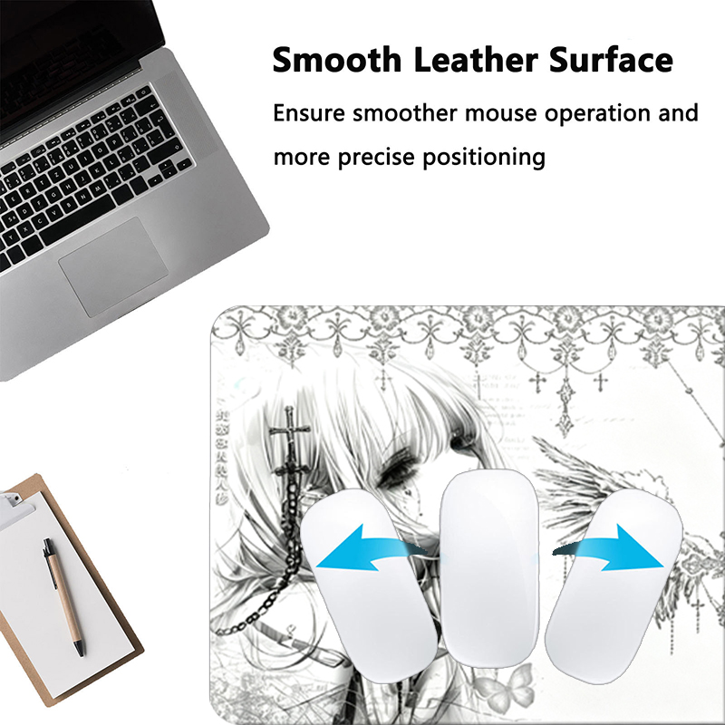 Alfombrilla de ratón de cuero, - Home Office Keyboard And Mouse reseña y precio