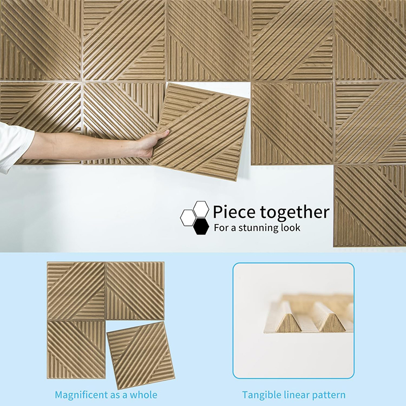 12 Uds Panel de pared 3D 30x30 - Home Office Background reseña y precio